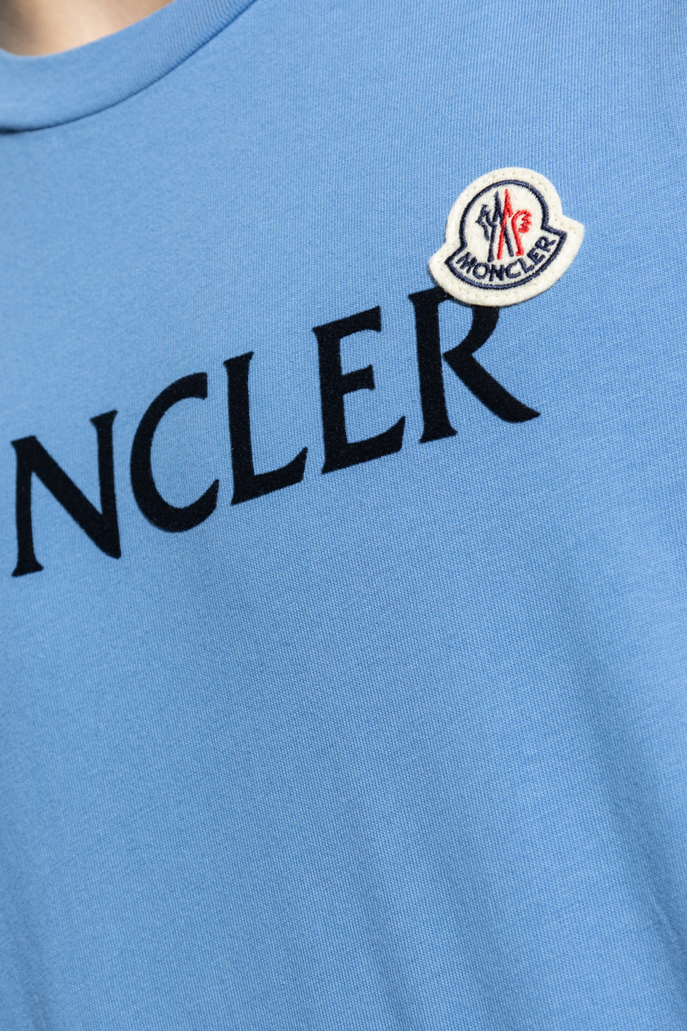 Baby blue moncler shirt online